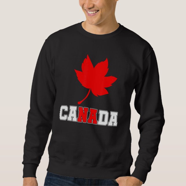 Sweatshirt Pays Canadian Maple Leaf Canada (Devant)