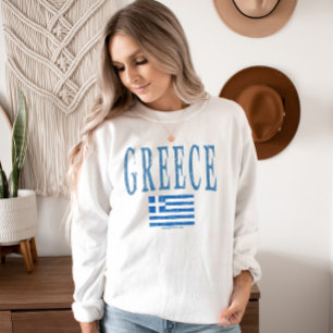 Sweatshirt Pays de Grèce Style Grunge