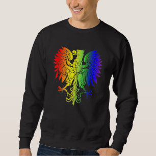 Sweatshirt Pays De Pologne Gay pride Aigle Gay pride Polonais