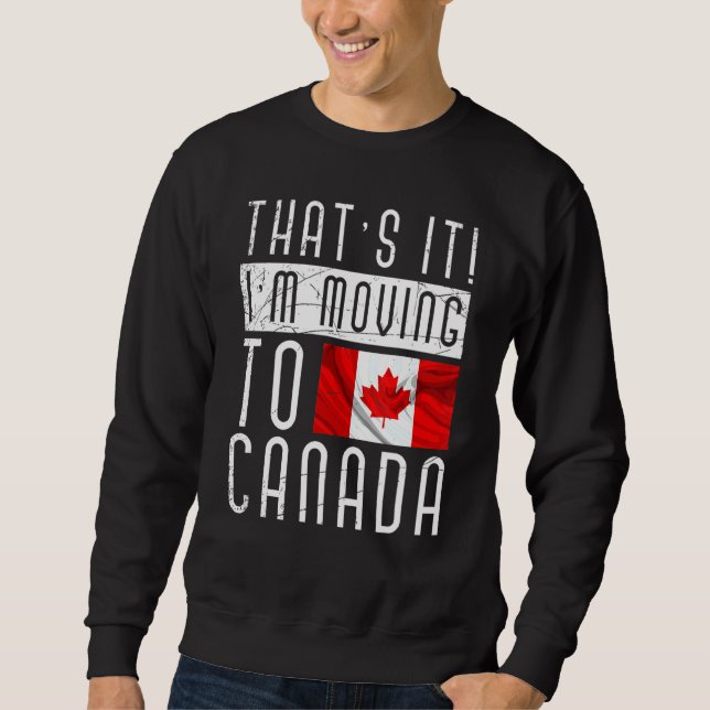 Sweatshirt Pays Drapeau canadien Feuille d'érable Fière Canad (Devant)