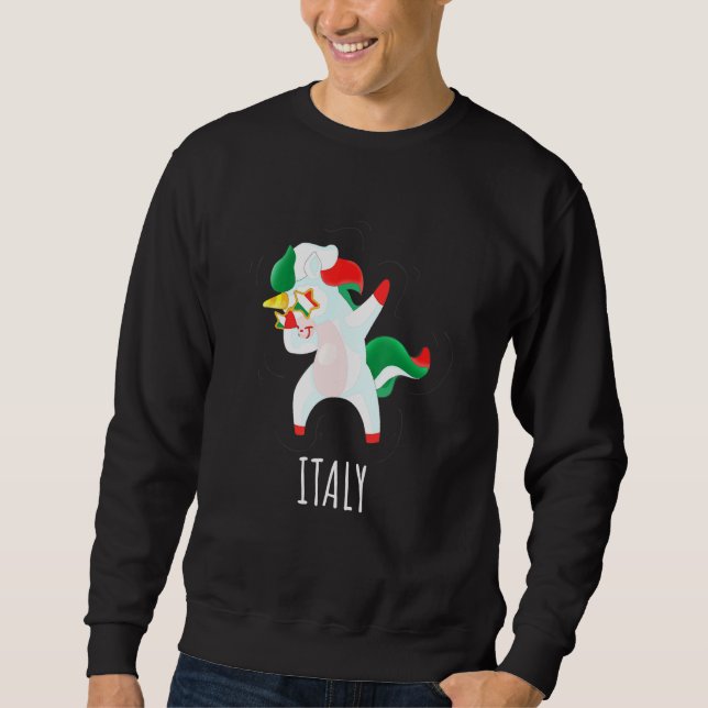 Sweatshirt Pays Indicateurs Unicorn Designs - Dabbing Unicorn (Devant)
