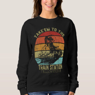 Sweatshirt Pays Occidental Yellowstone Emmène Em Dans Le Trai