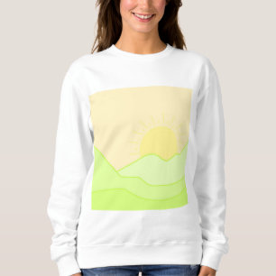 Sweatshirt paysage art abstrait