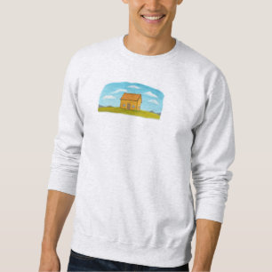 Sweatshirt Paysage de Maison Chaleureuse