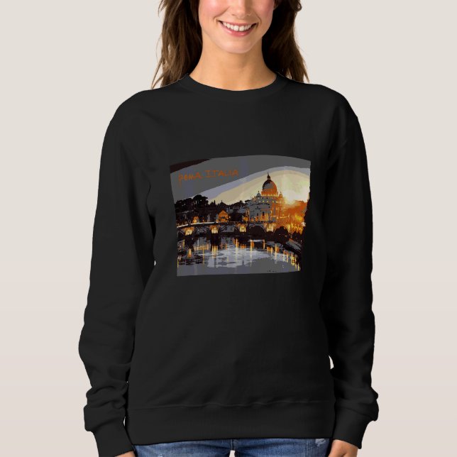 Sweatshirt Paysage de Rome Italie (Devant)