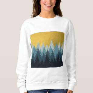 Sweatshirt Paysage d'or des arbres forestiers