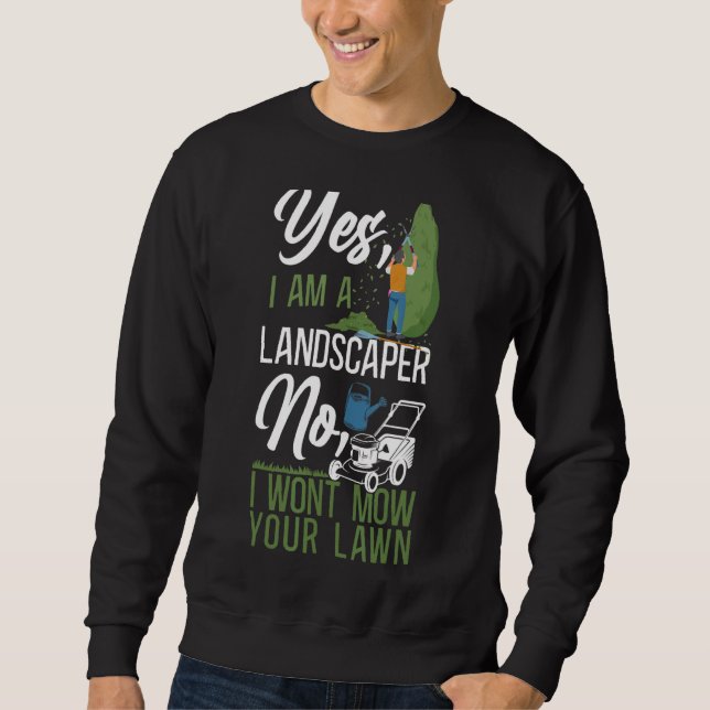 Sweatshirt Paysage Paysage Paysage Architecte Lawn Mo (Devant)
