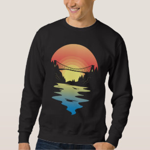 Sweatshirt Paysage Pont Coucher de Soleil