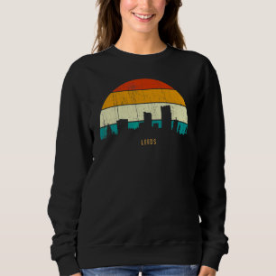 Sweatshirt Paysage urbain de ville de style rétro vintage en