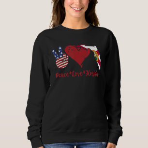 Sweatshirt Peace Love Florida