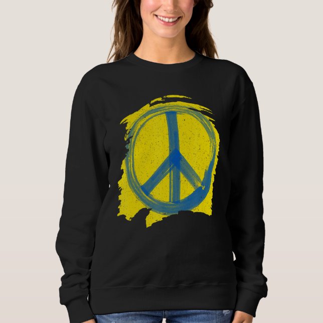 Sweatshirt Peace No War Peint B (Devant)