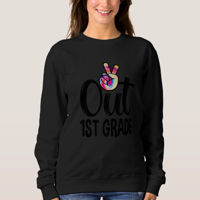 Sweatshirt Peace Out 1st Grade Hello 2nd Grade Tee Love B (Devant)
