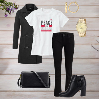 Sweatshirt Peace Over Pressure Motivational Quote Design