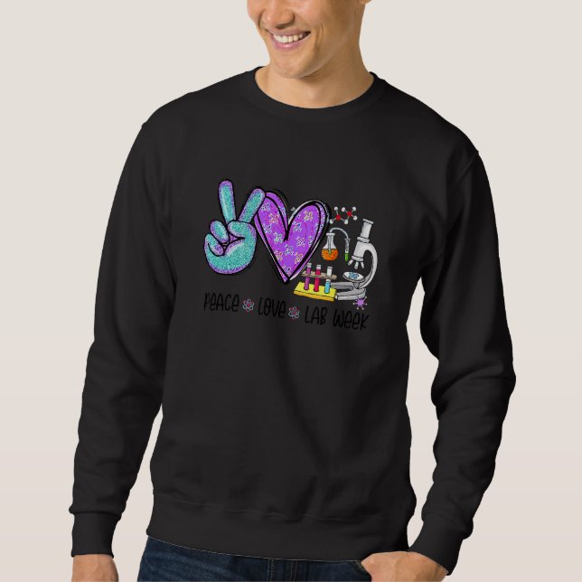 Sweatshirt Peach Love Lab Week 2022 Laboratoire Technique (Devant)