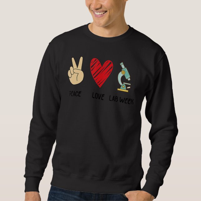 Sweatshirt Peach Love Lab Week 2022 Laboratoire Technique (Devant)