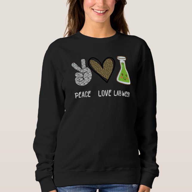 Sweatshirt Peach Love Lab Week 2022 Laboratoire Technique (Devant)