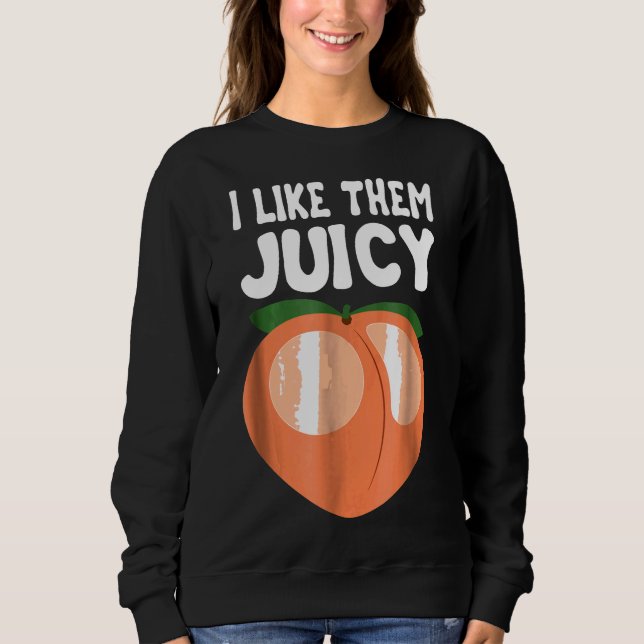 Sweatshirt Peach Nectarines Apricots Panier de fruits (Devant)