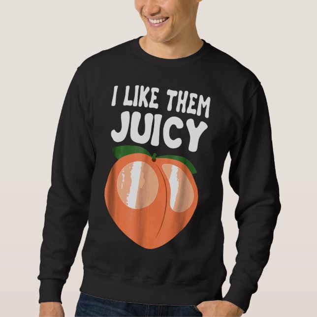 Sweatshirt Peach Nectarines Apricots Panier de fruits (Devant)