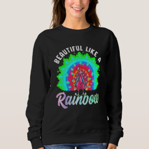 Sweatshirt Peacock Inspiré Belle Couleur Oiseau Lié Peac