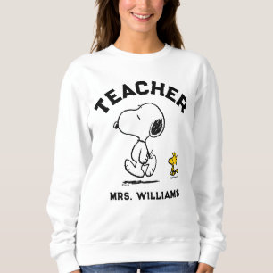 Sweatshirt Peanuts Est. 1950 Snoopy & Woodstock Teacher
