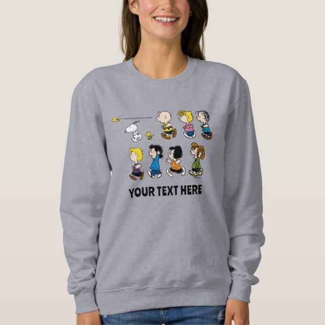Sweatshirt Peanuts | Le Gang en Marche (Devant)