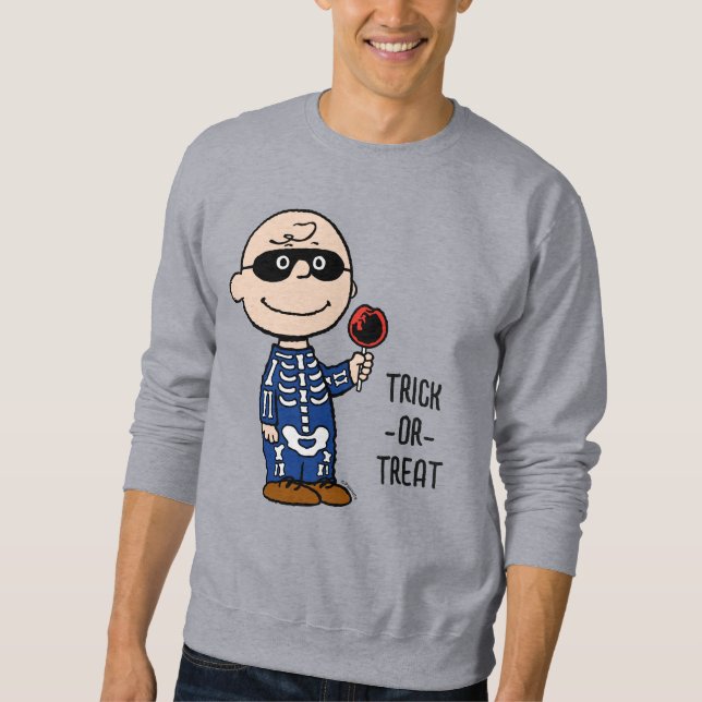 Sweatshirt Peanuts | Skeleton Charlie Brown (Devant)