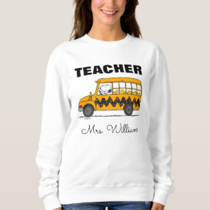 Sweatshirt Peanuts Snoopy Bus Driver Teacher