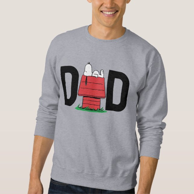 Sweatshirt Peanuts Snoopy Dog House | Je suis le papa (Devant)