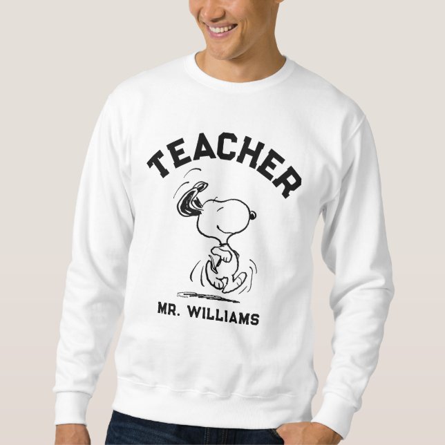 Sweatshirt Peanuts | Snoopy Happy Dance Teacher (Devant)