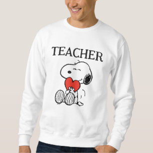 Sweatshirt Peanuts Snoopy Heart Hug Teacher