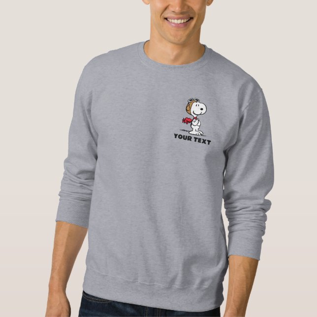 Sweatshirt Peanuts | Snoopy l'as de l'aviation (Devant)
