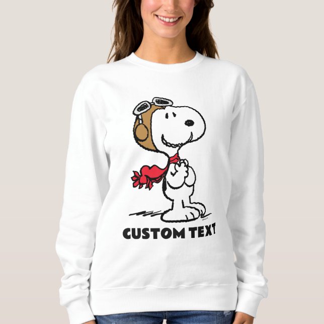Sweatshirt Peanuts | Snoopy l'as de l'aviation (Devant)