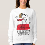 Sweatshirt Peanuts | Snoopy the Flying Ace<br><div class="desc">This cute Peanuts design features Snoopy as the World War I flying ace reading to take on the Red Baron of Germany.</div>