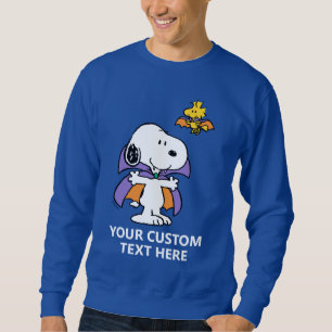 Sweatshirt Peanuts Snoopy Woodstock Vampire Halloween