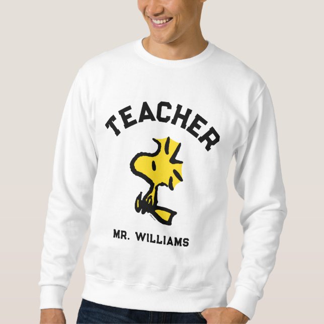 Sweatshirt Peanuts | Woodstock Looking Ahead Teacher (Devant)