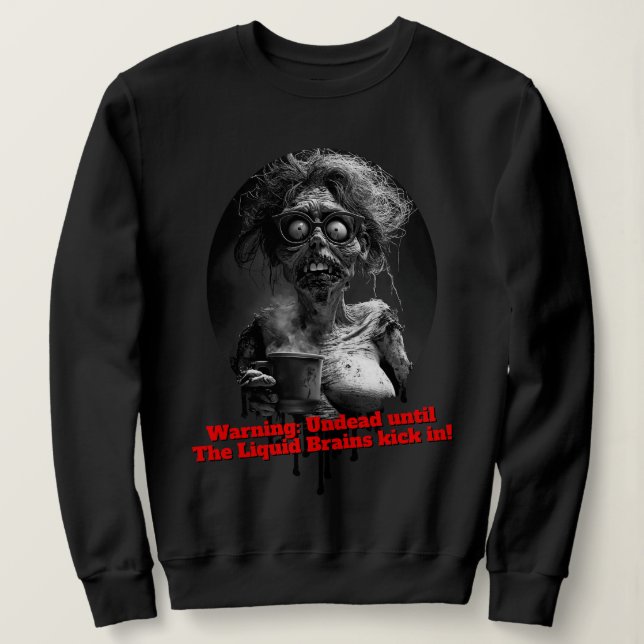 Sweatshirt Pearl : T-Shirt Mornings Liquid Brain (Design devant)