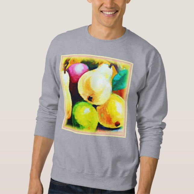 Sweatshirt "Pears Tree" Joli Design. Commandez dès maintenant (Devant)