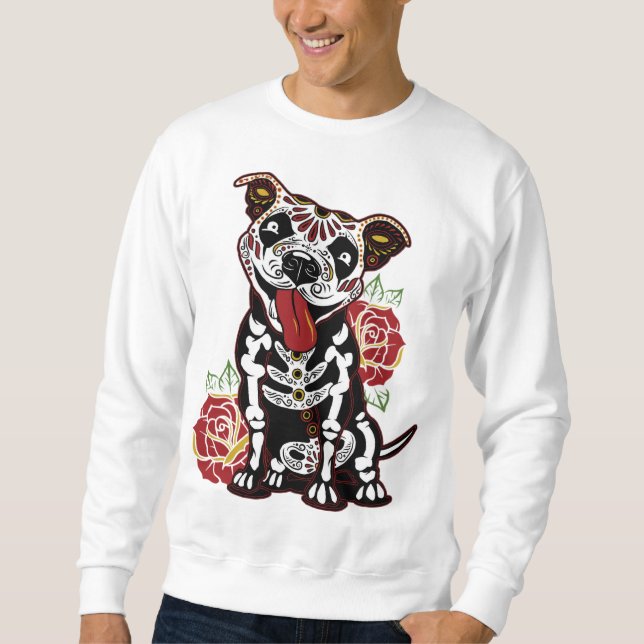 Sweatshirt Peau de sucre Pitbull pour les femmes, Homme Pitbu (Devant)