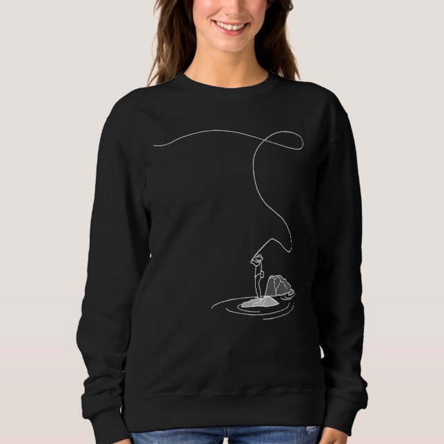 Sweatshirt Pêche à la mouche (Devant)
