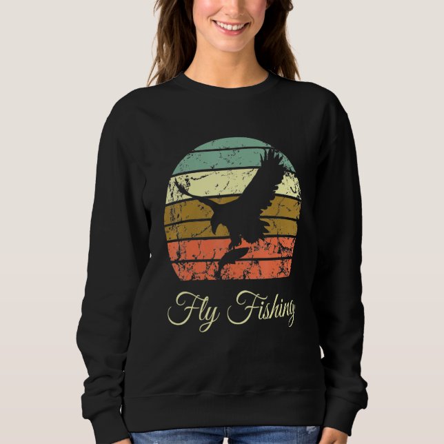 Sweatshirt Pêche à la mouche poisson amusant Pêche à la mouch (Devant)