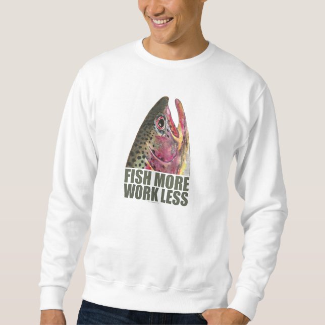 Sweatshirt Pêche à la truite plus (Devant)