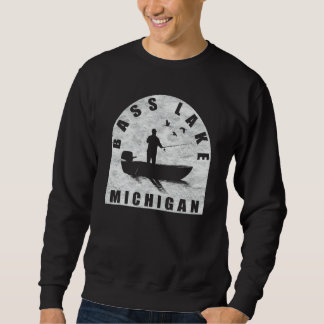 Sweatshirt Pêche au Bass Lake Michigan