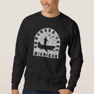 Sweatshirt Pêche au lac Anderson Michigan