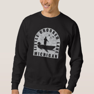 Sweatshirt Pêche au lac Little Crooked Michigan