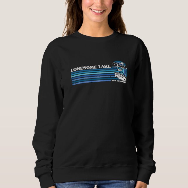 Sweatshirt Pêche Bateau Camping Lac Vacation Lonesome Lak (Devant)