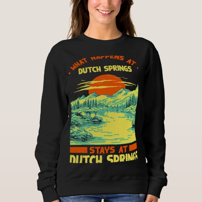 Sweatshirt Pêche Bateau Camping Lac Vacation Printemps Néerla (Devant)