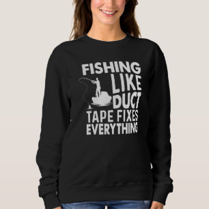 Sweatshirt Pêche Comme La Bande À Duct Fixe Tout Pêche