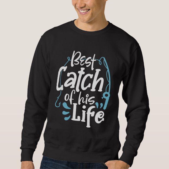 Sweatshirt Pêche de couples assortis Meilleure prise de sa vi (Devant)