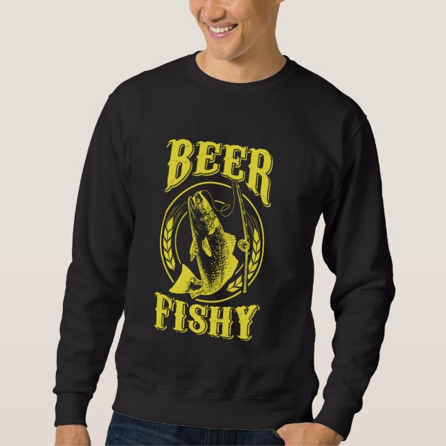 Sweatshirt Pêche de la bière pêche amusante (Devant)