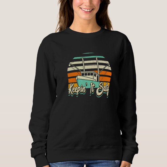 Sweatshirt Pêche en haute mer pour les pêcheurs  Pour que ça  (Devant)
